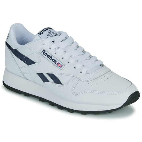 Reebok Classic - CLASSIC LEATHER - Blanc / Marine