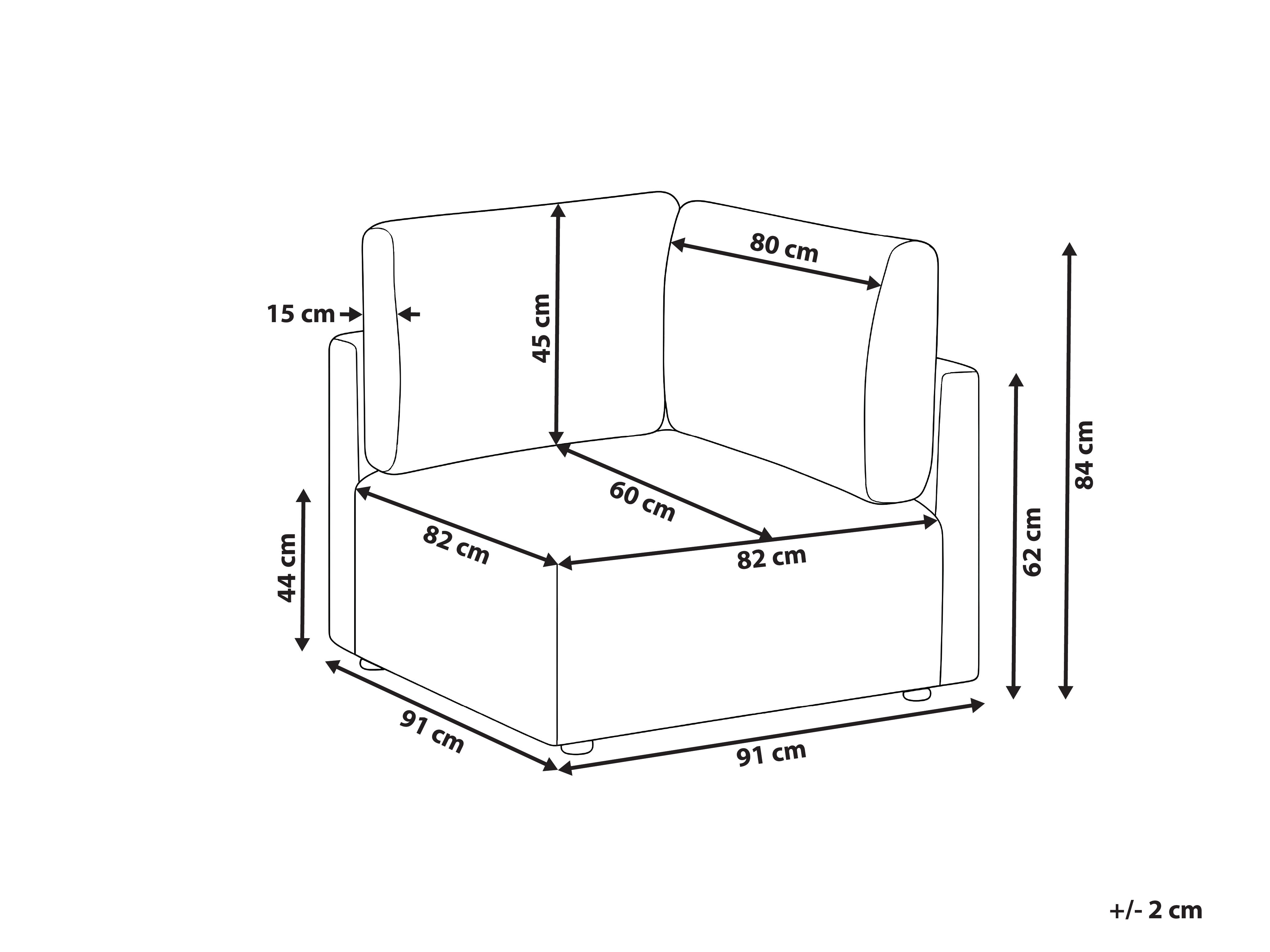 Hoekmodule MESNALI Bouclé Beige