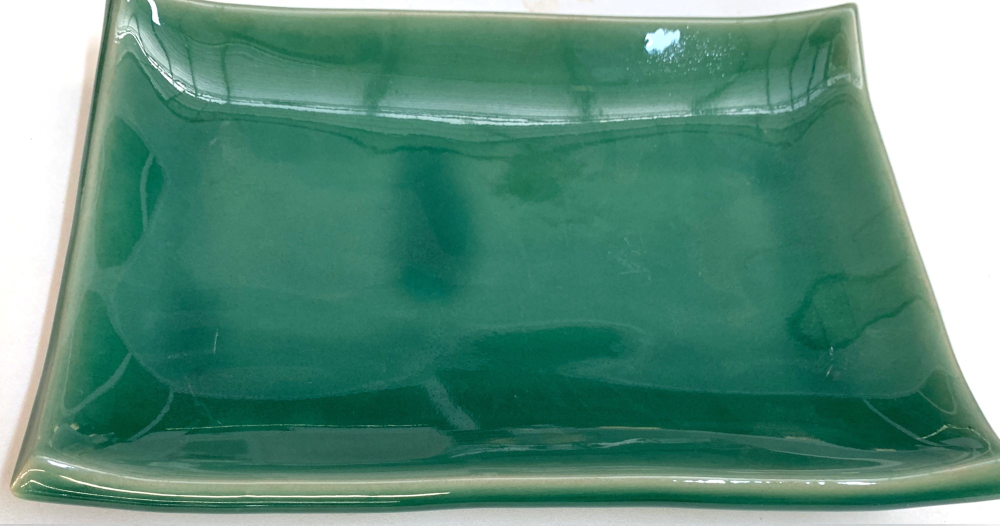 Ablage rechteckig, grün, B 23 cm, L 16 cm, H 3 cm zu 8,80