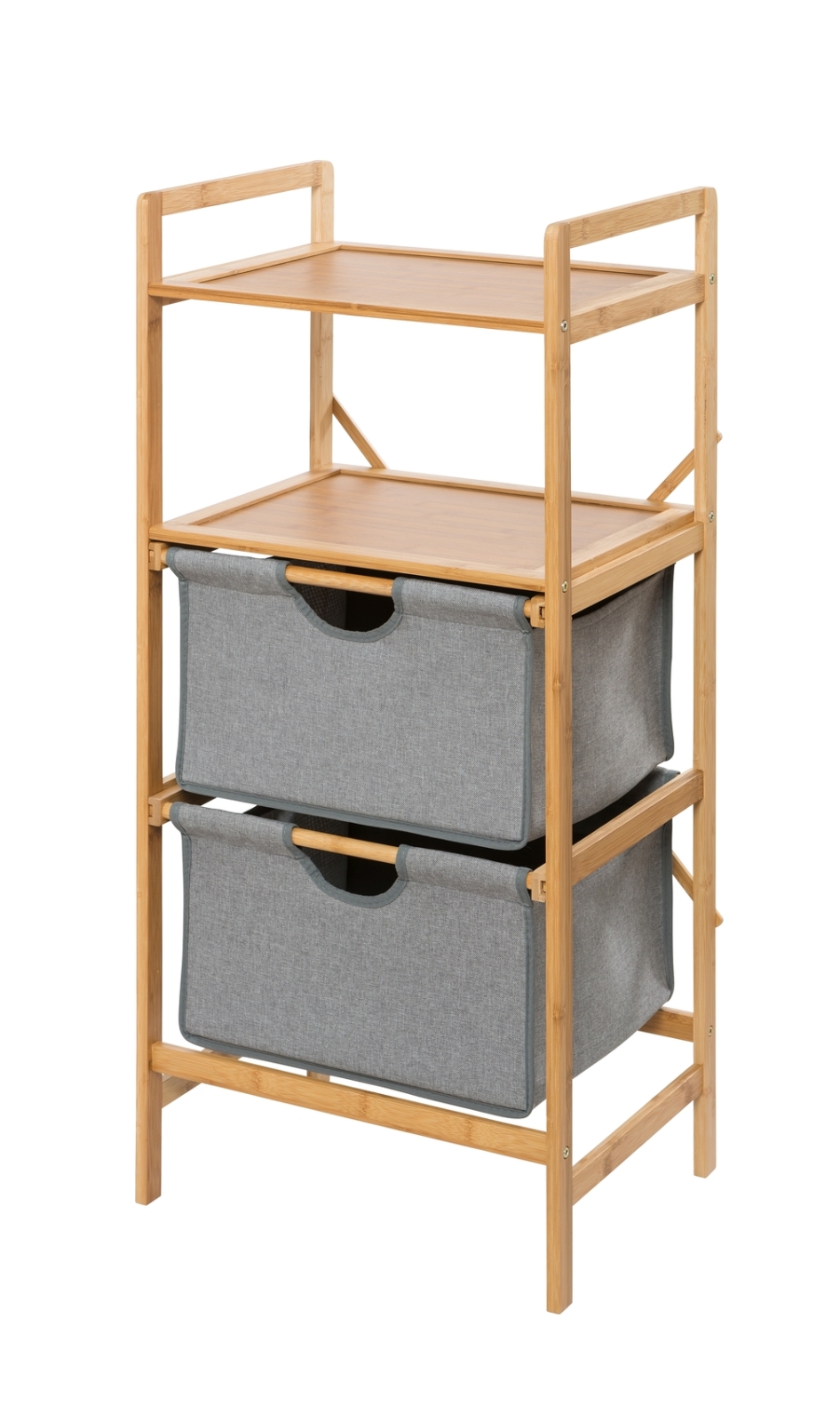WENKO Badregal BAHARI - Bambus - 2 Schubkästen