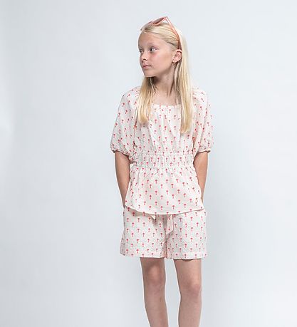 Sofie Schnoor Shorts - Off White m. Palmen