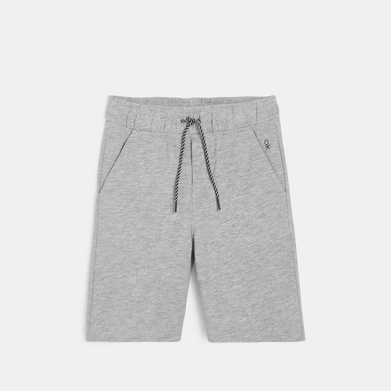 Bermuda en coton gris garçon