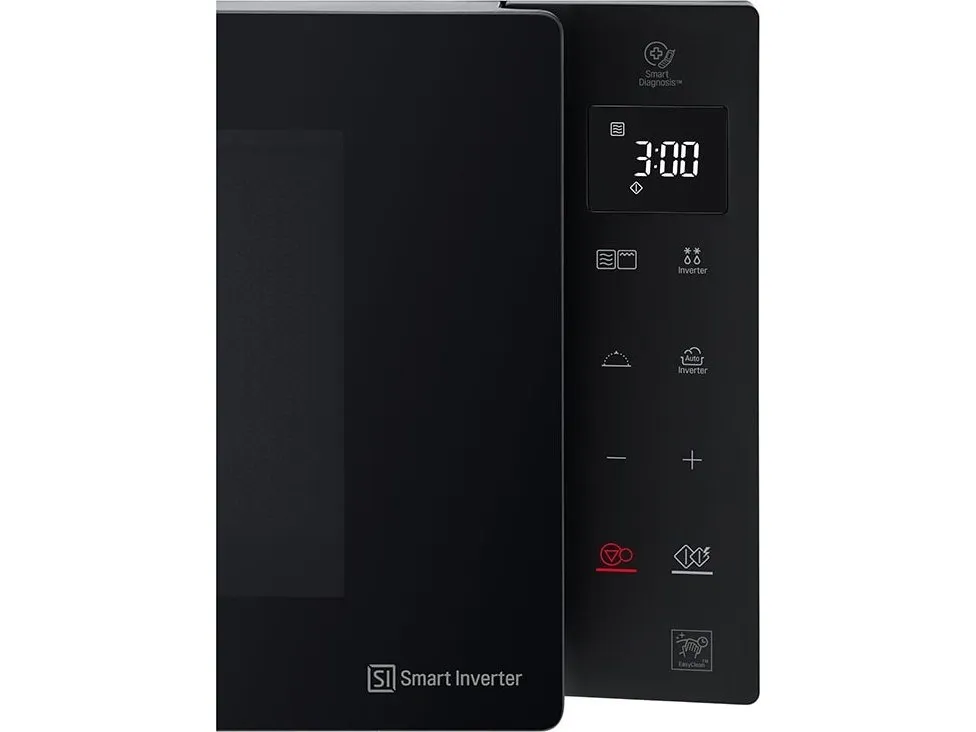 LG NeoChef MH6535GIS - Mikrobølgeovn med grill - 25 liter - 1100 W - sort