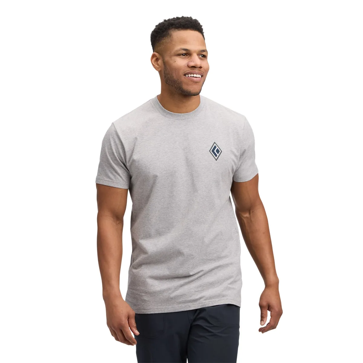 Black Diamond M Heritage Alpinist Ss Tee Nickel Heather