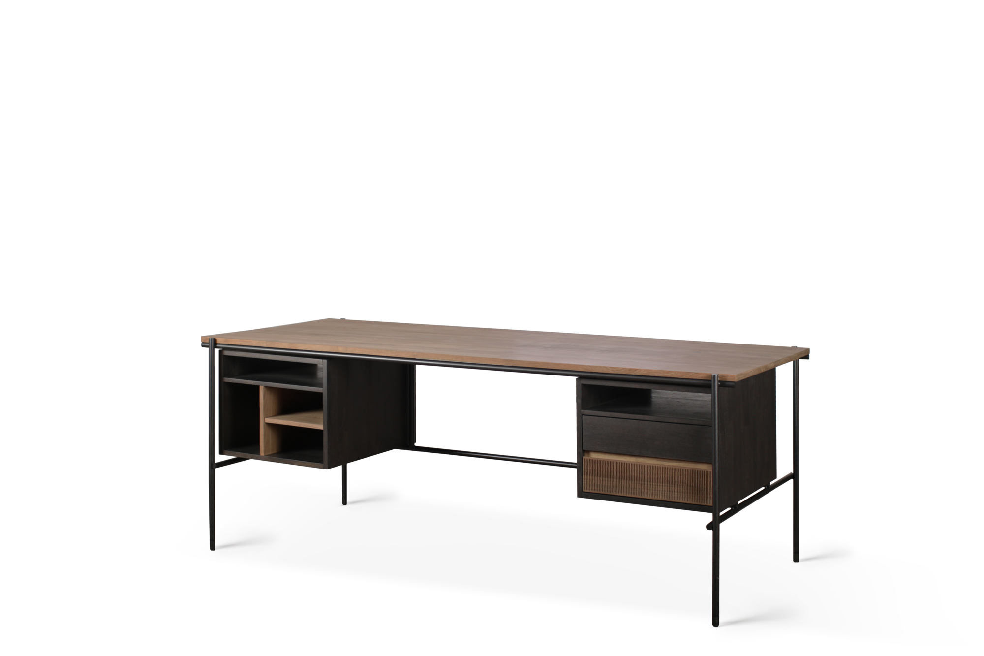 Ethnicraft - Teak Oscar bureau met laden