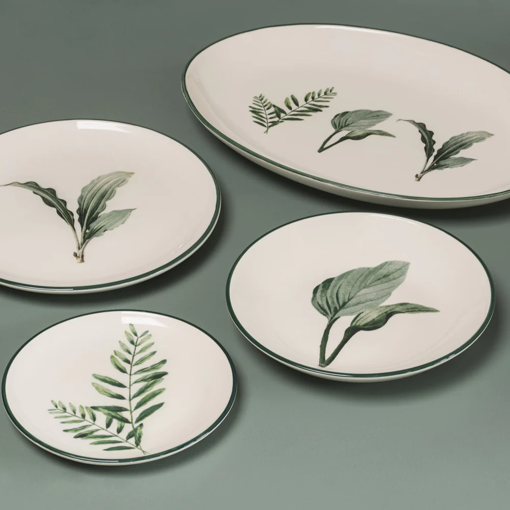 Plat ovale Floralia 40 x 27 cm Table passion