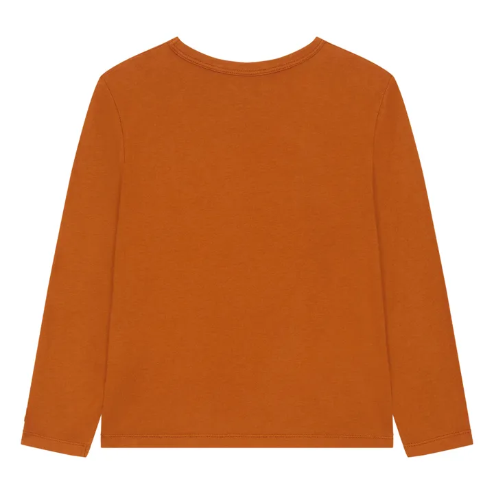 SMALLABLE BASICS T-Shirt Fille Manches Longues Coton Bio | Noisette