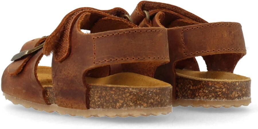 Develab leren sandalen cognac Bruin Jongens Leer Effen 26