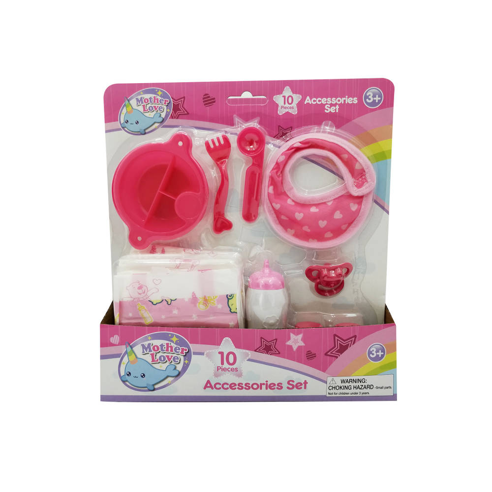 Poppenaccessoires set 10-delig
