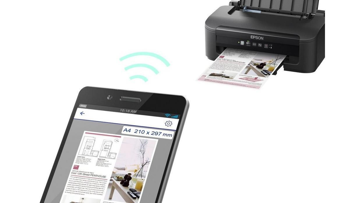 Epson - Workforce Wf-2110W Inkjet Printer Colour 5760 X 1440 Dpi A4 Wi-Fi