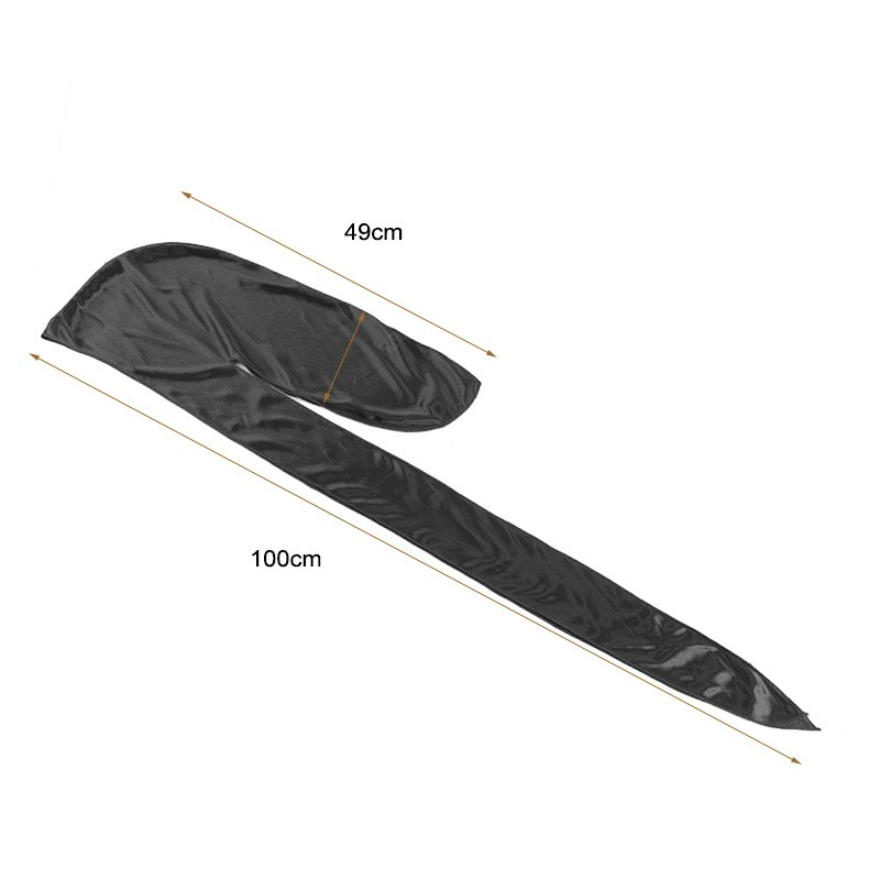 Elastische Satin Nachtmütze Durag Haar Schlafmütze - Lila