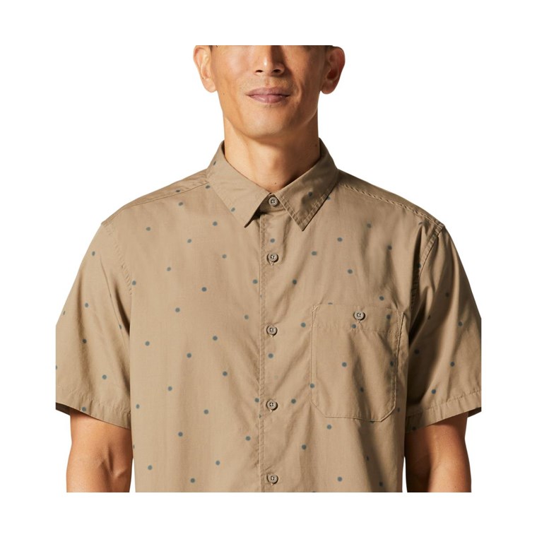 Mountain Hardwear Big Cottonwood SS Shirt Men Trail Dust Micro Sun Dot Print