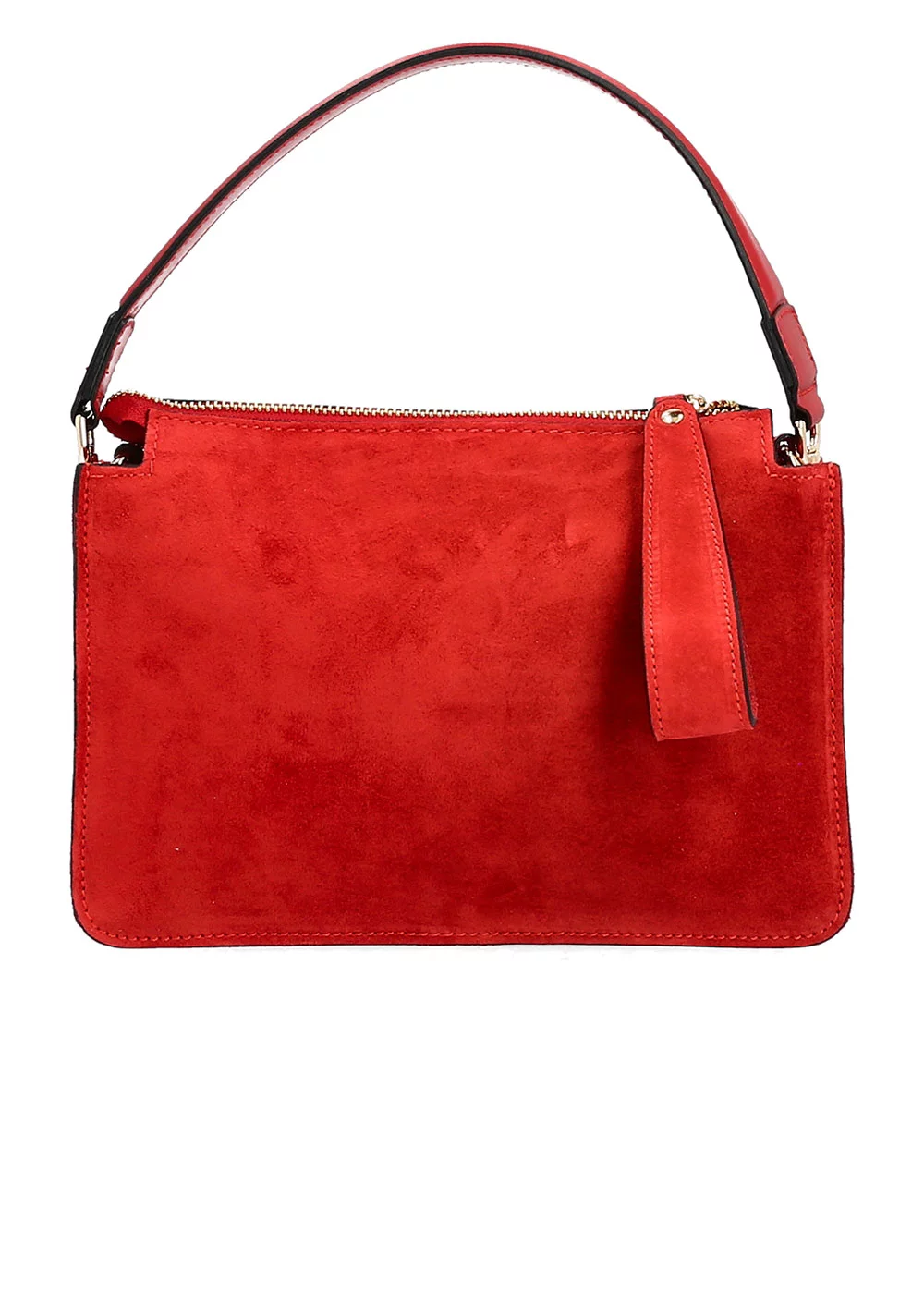 PETIT SAC LOUISE VELOURS ROUGE