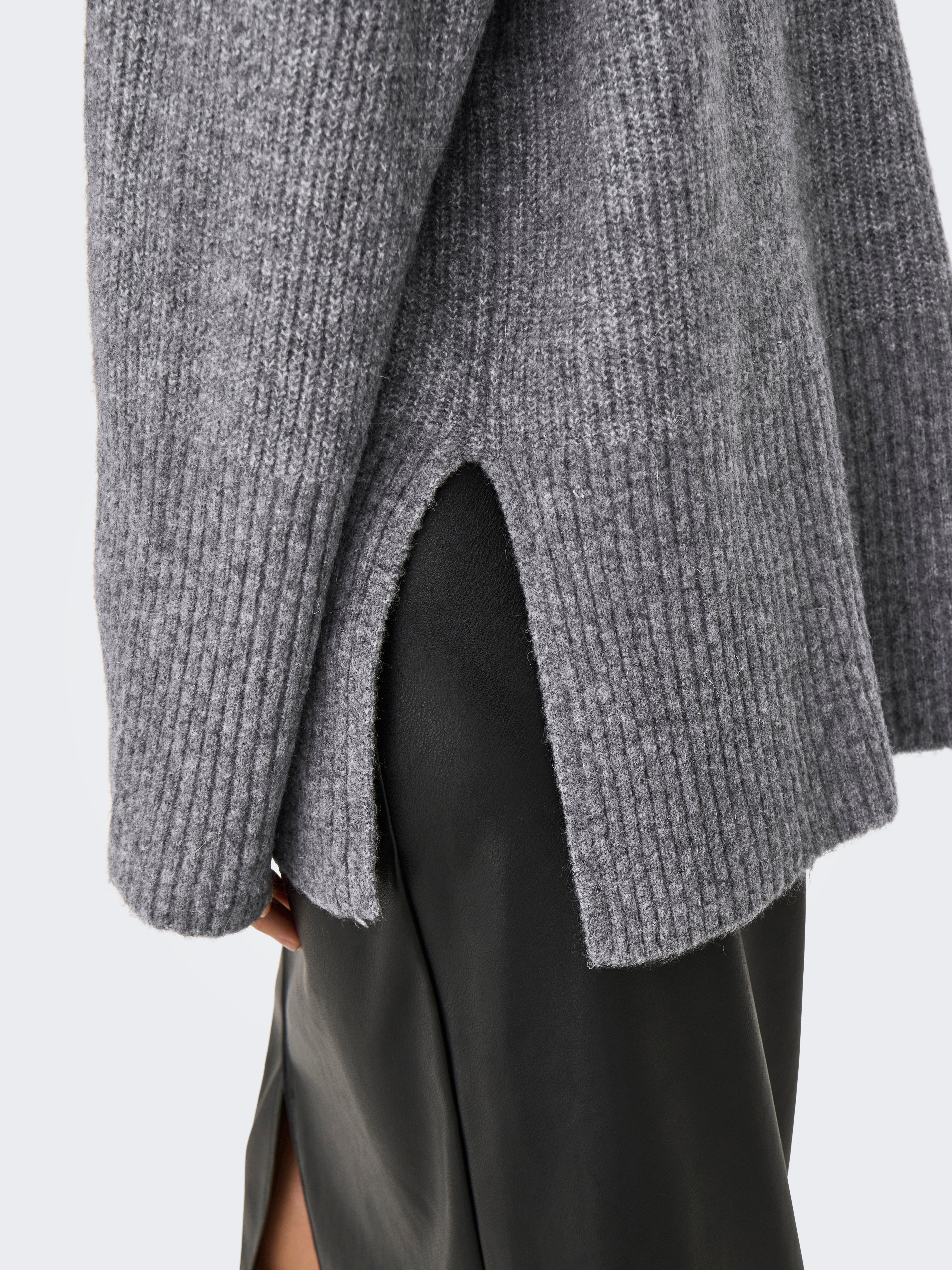 ONLALPHA Strickpullover Medium Grey Melange