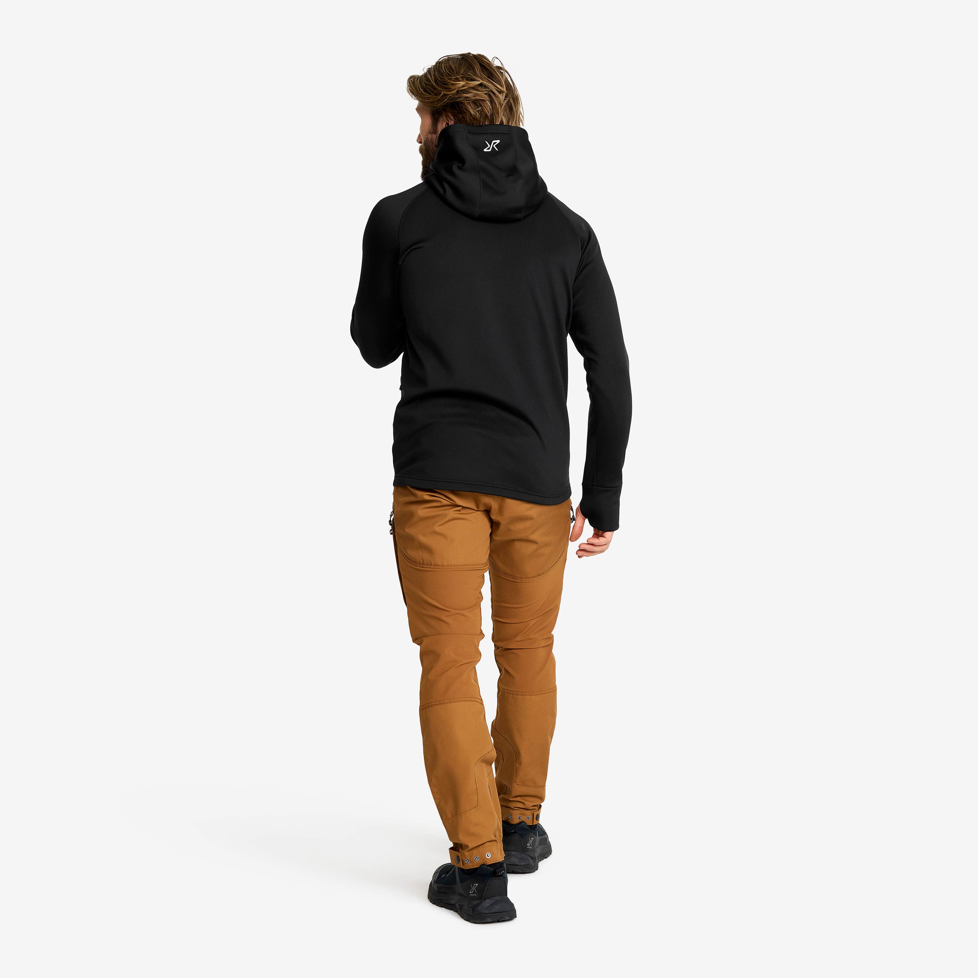 Evolution Stretch Fleece Hoodie Herre Black