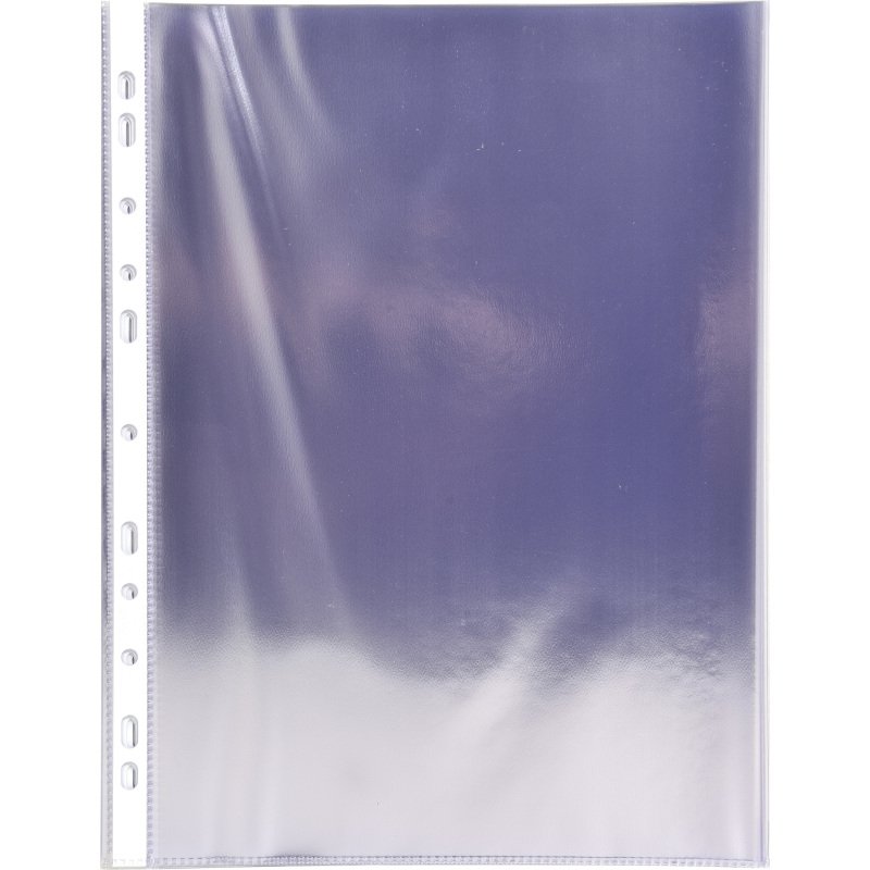 Pochettes perforées Exacompta A4 PVC lisse 8/100e - Boîte de 100