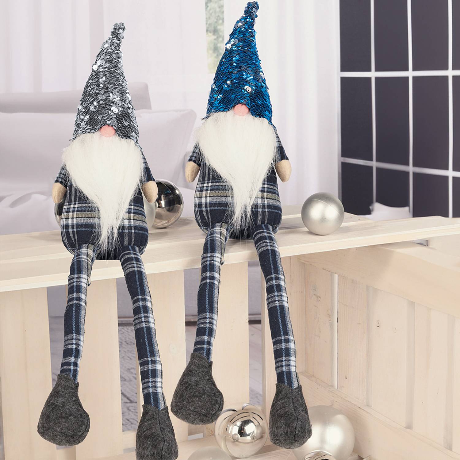 Kantenhocker Weihnachtswichtel im 2er-Pack
