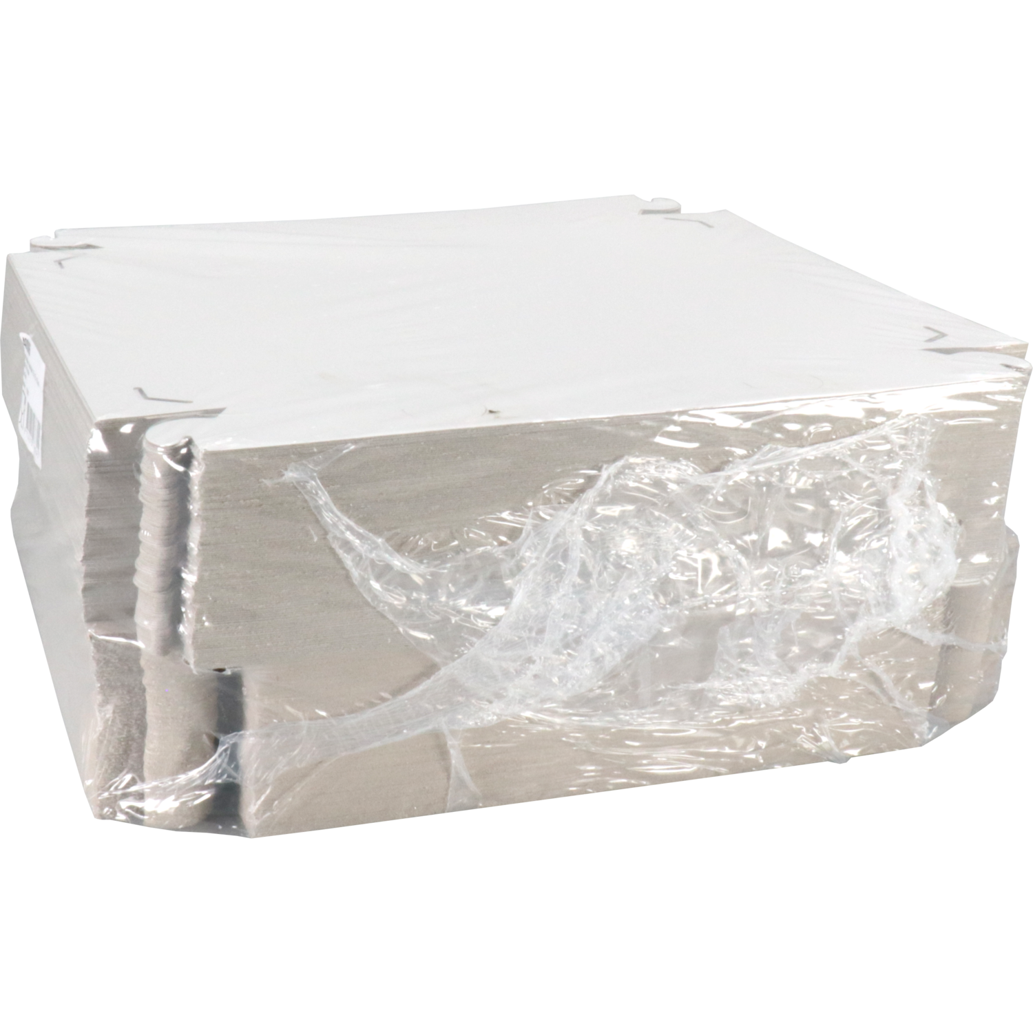 Zwanenhals/ verzenddoos, karton, 20x20x8cm, duplex, wit