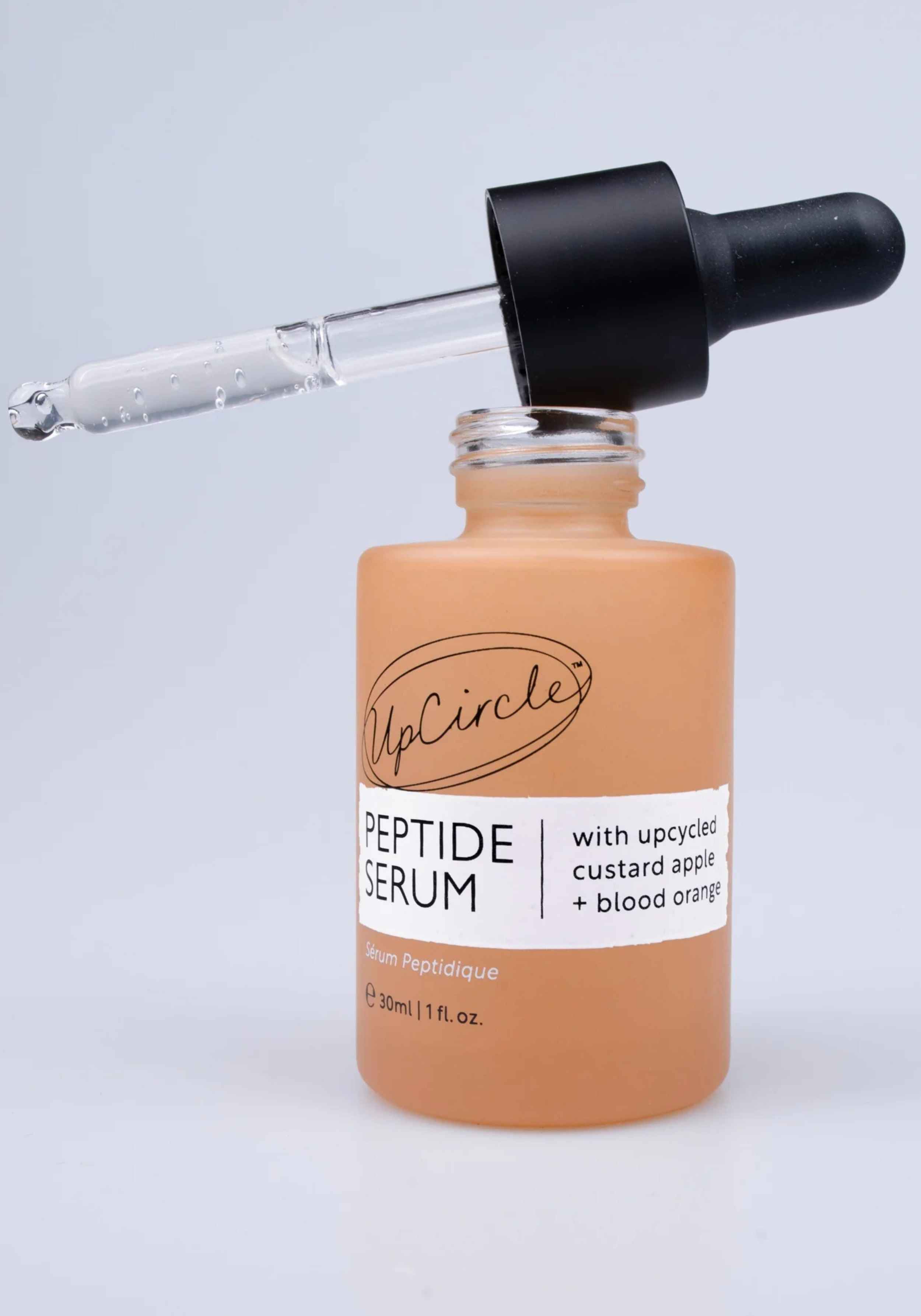 UpCircle Peptide Serum with Upcycled Custard Apple, Blood Orange