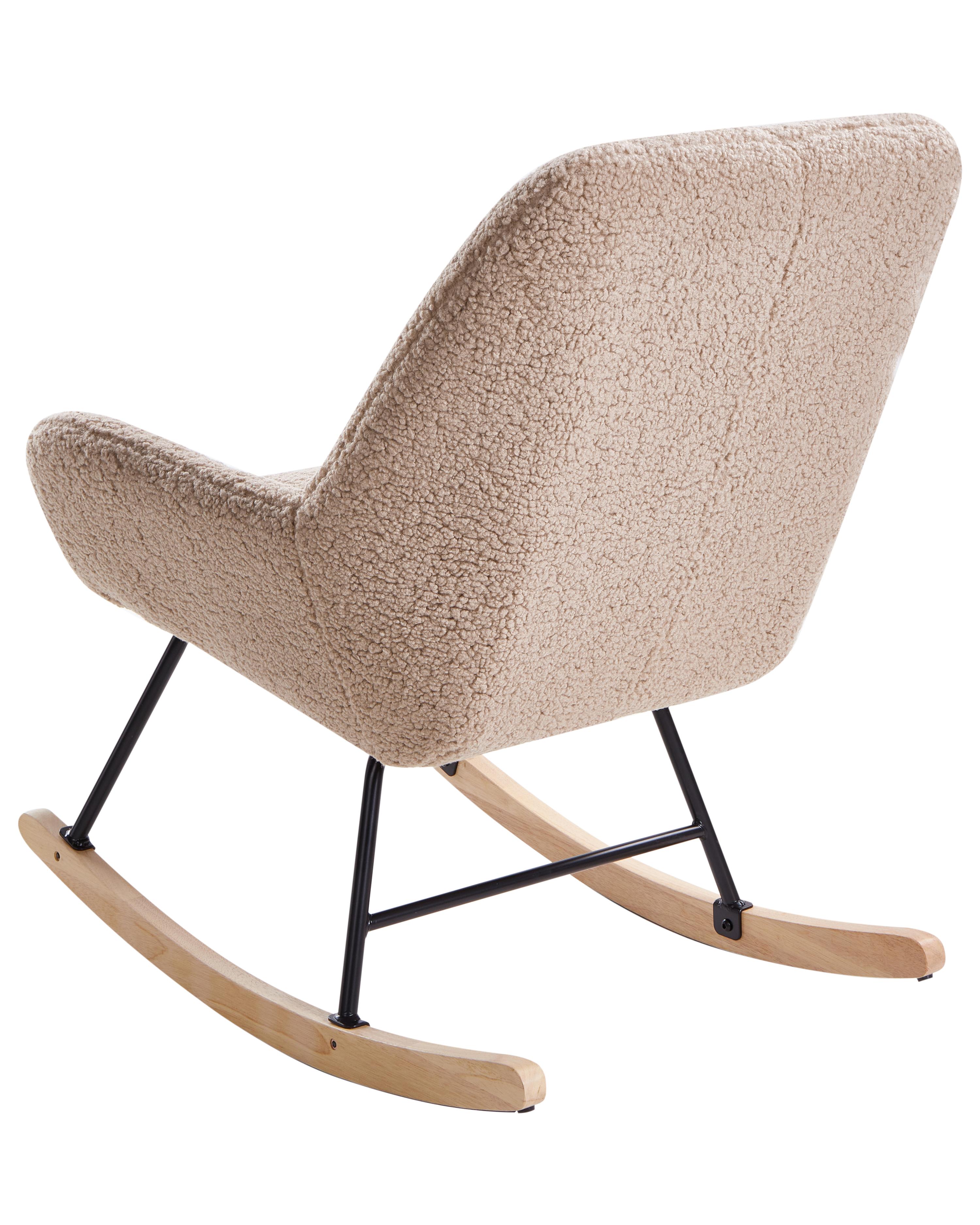 Schommelstoel KINNO Bouclé Beige
