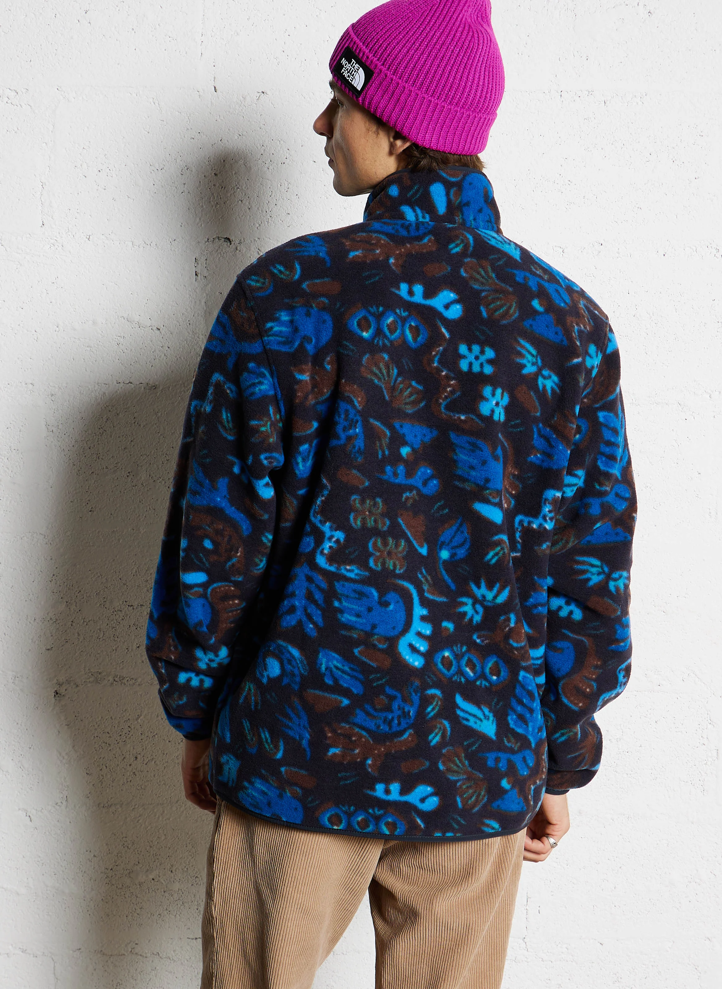 M'S LW SYNCH - Sweat ample col montant boutonné| Bleu