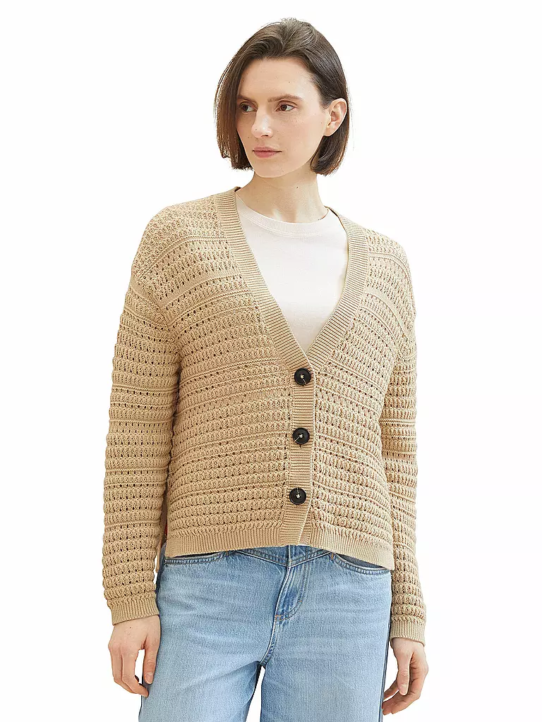 TOM TAILOR Cardigan beige