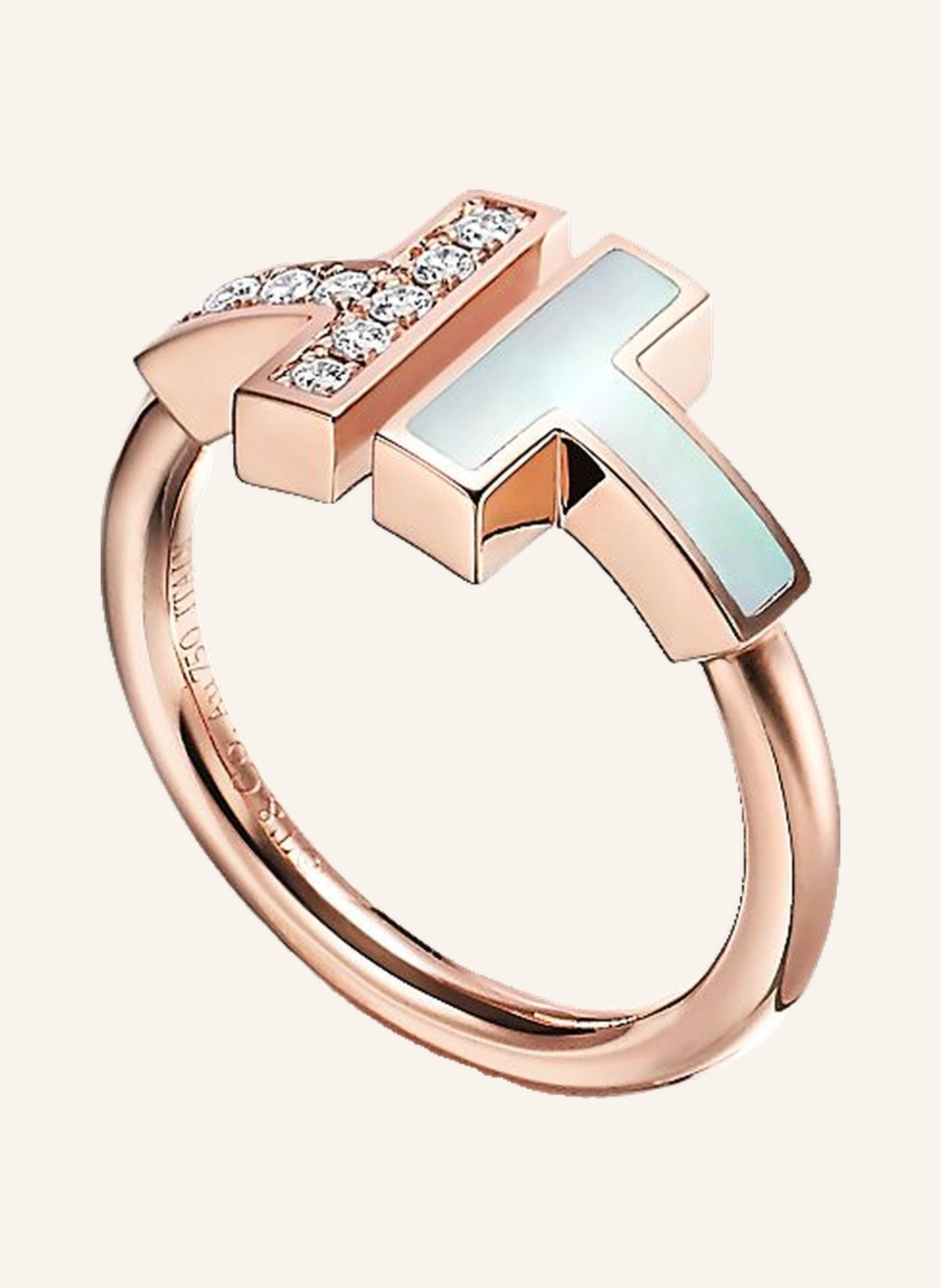 TIFFANY & Co. Tiffany T Wire RING aus 18 Karat Roségold