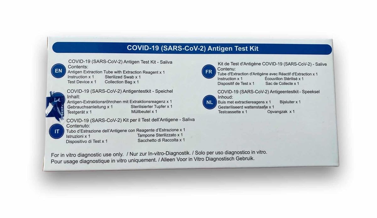 Deepblue Covid-19 Antigen Test Kit (Colloidal Gold) – Selbsttest (Lolli) + Gratis Nanovio FFP2