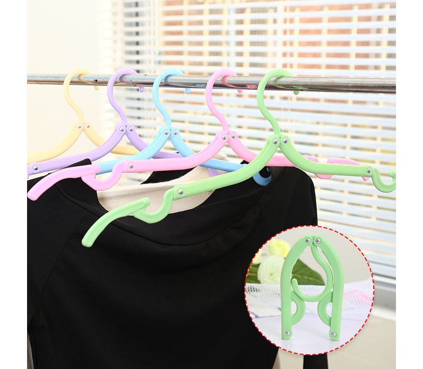 Evorest Bags - Set van 10: Opvouwbare plastic kledinghanger voor op reis