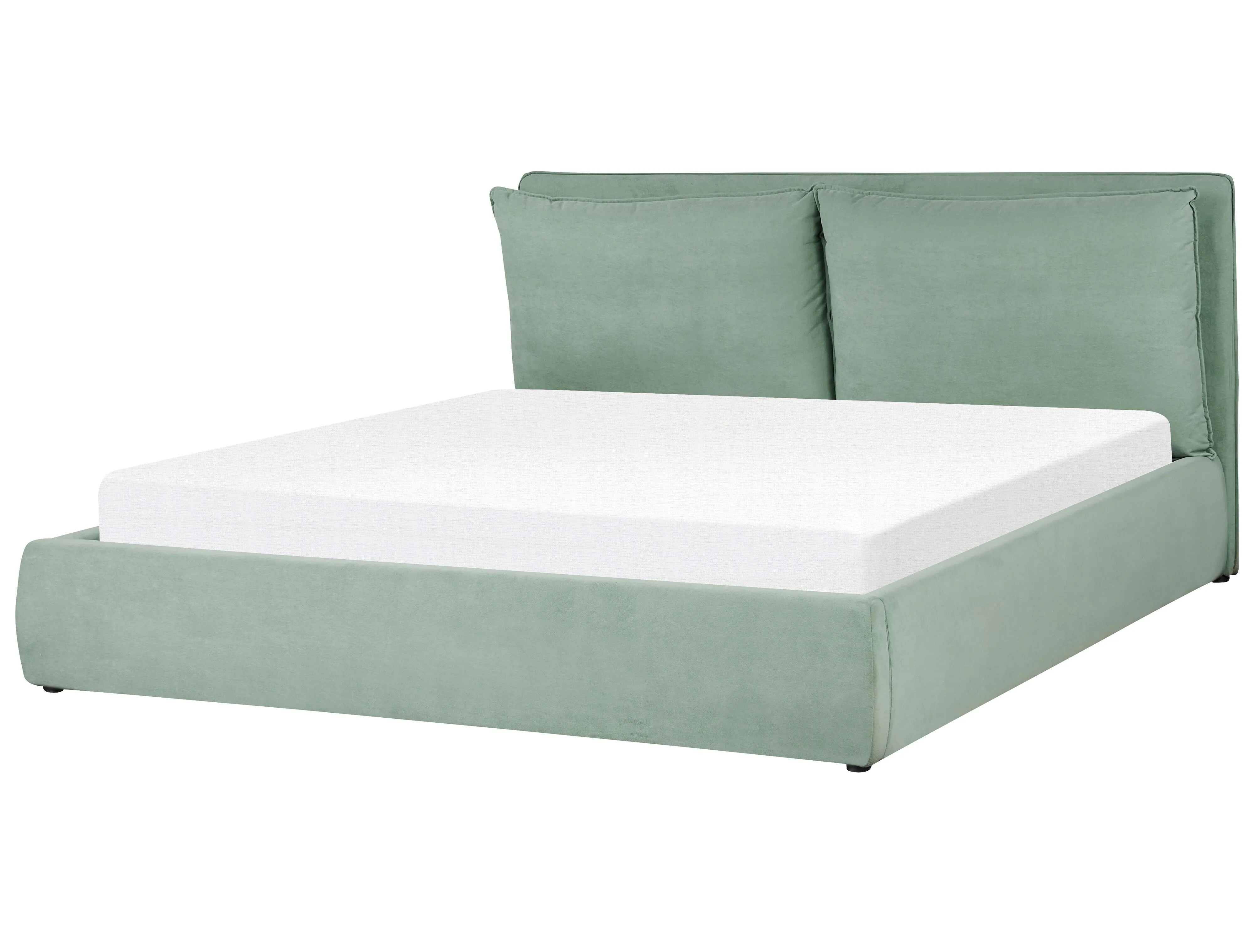 Bed met opbergruimte Fluweel BAJONNA 180 x 200 cm Mintgroen