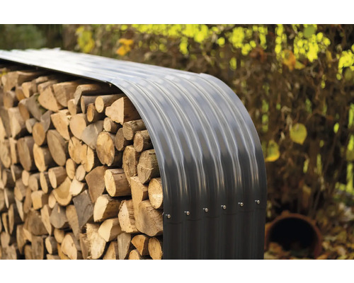 Brandhoutopslag WESTMANN 212 x 46 x 111 cm antraciet