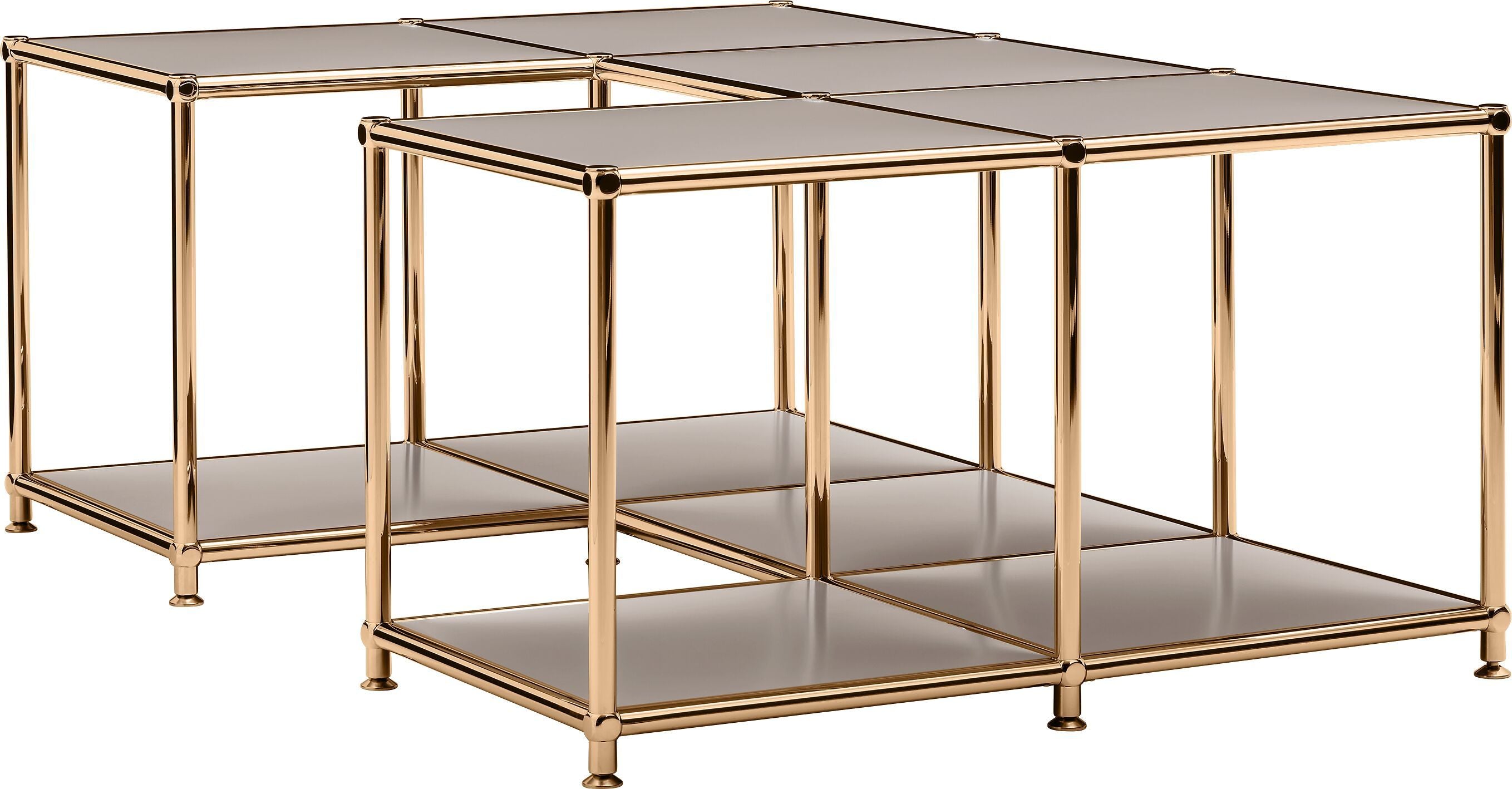 FLEXCUBE Salontisch - Taupe / B: 114.5 cm x T: 77.5 cm x H: 42.5 cm