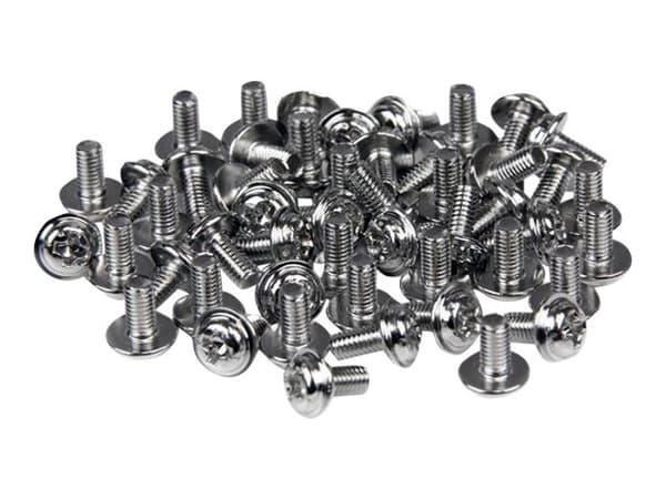 StarTech.com PC Mounting Computer Screws M3 x 1/4in Long Standoff - Screw kit - 0.2 in (pack of 50) - SCREWM3 - Skruesett - 6.3 mm (en pakke 50) - fo
