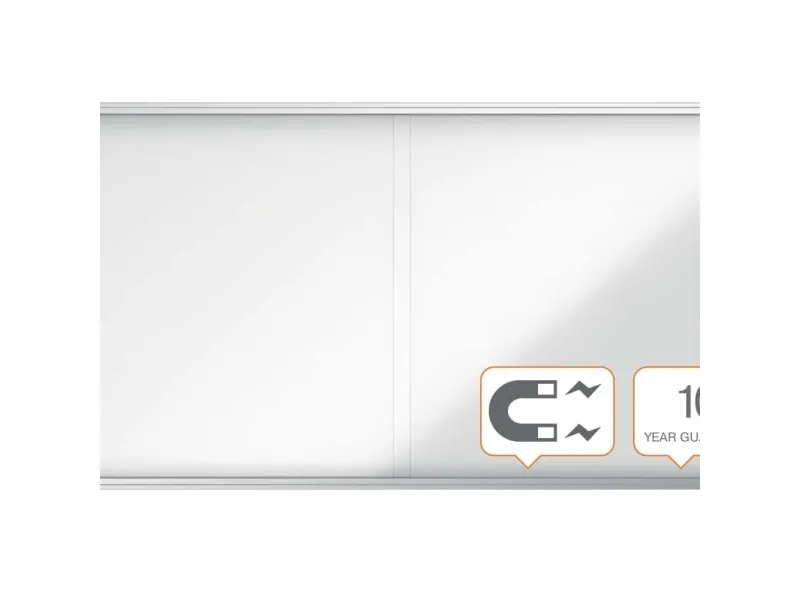 Nobo Premium Plus magnetisk låsbart opslagsskab med skydelåge 27xA4 Hvid
