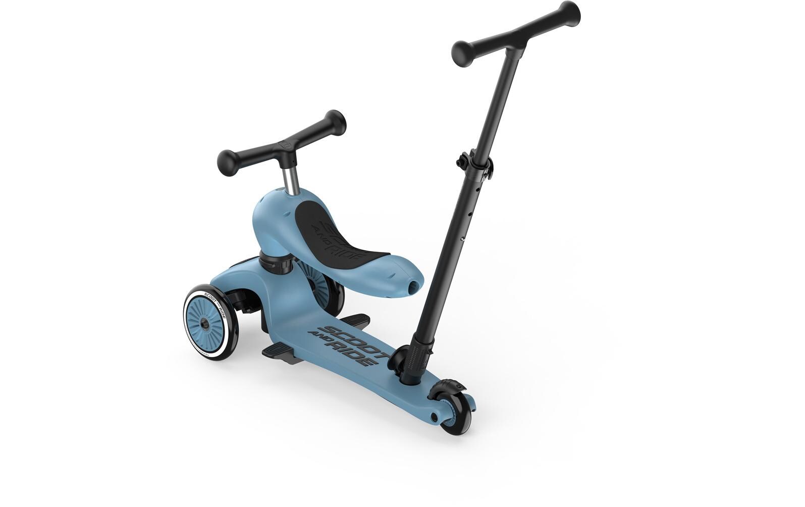 Kinder-Laufrad Push and Go Steel<br>Dreirad für Kinder