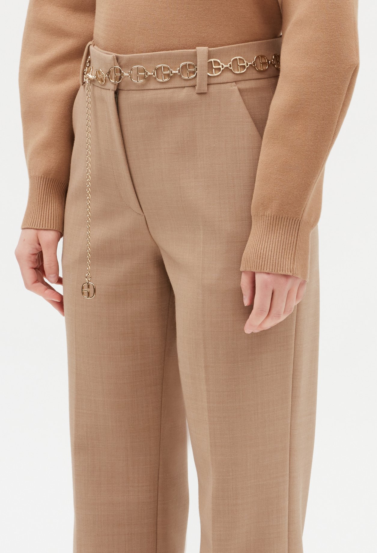 Pantalon de tailleur beige