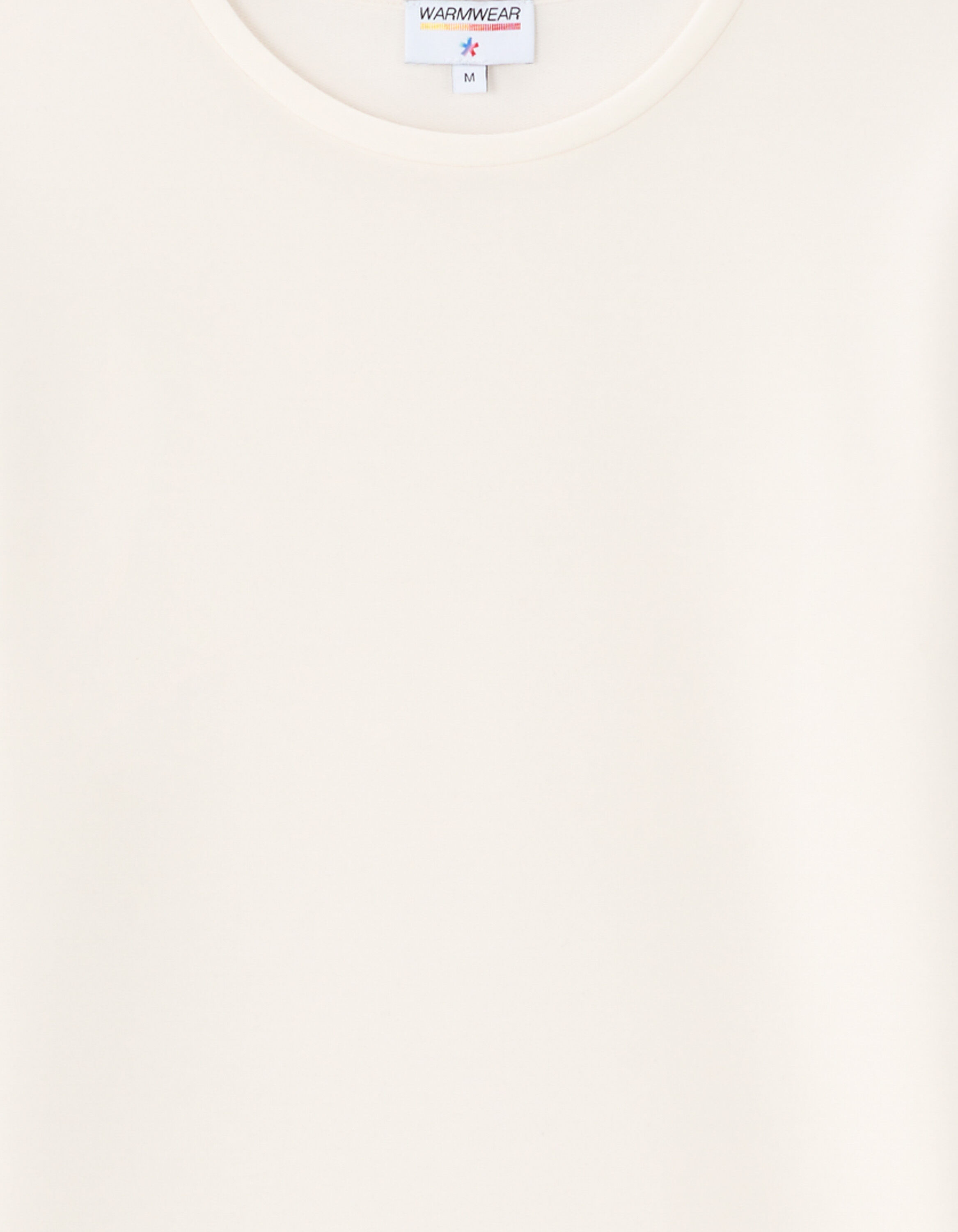 T-shirt col rond warmwear Niveau 2 - écru