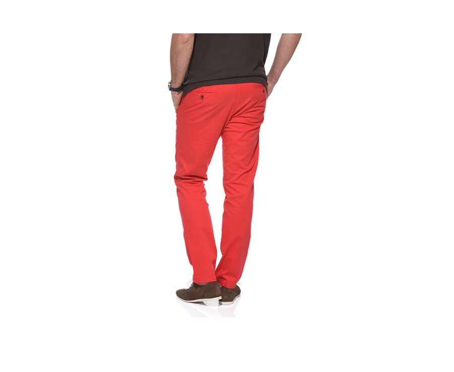 Pantalon chino homme Rouge Vif - KYRK