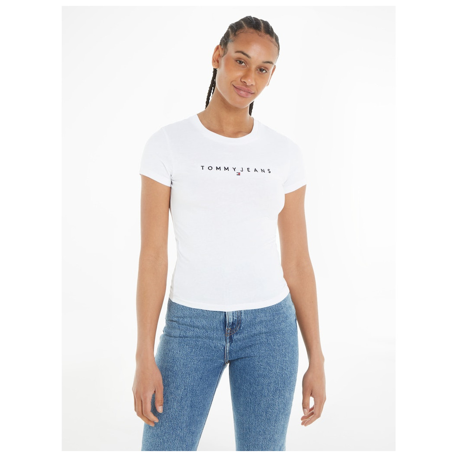 Tommy Jeans TJW SLIM LINEAR TEE SS EXT