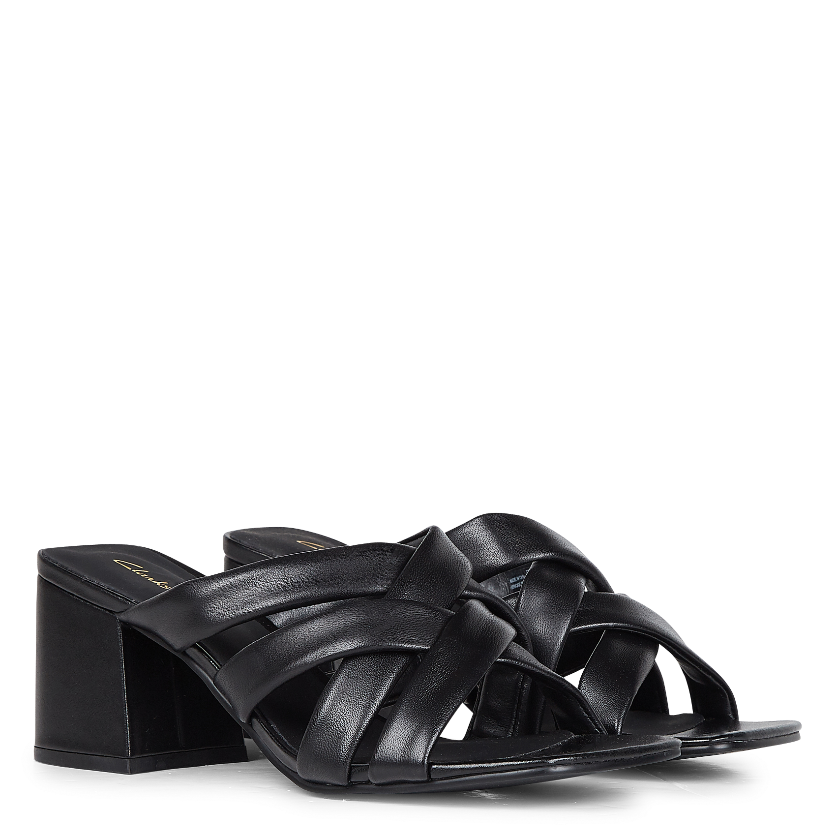 COURTLITE DBT - Mules à talon en cuir| Bleu