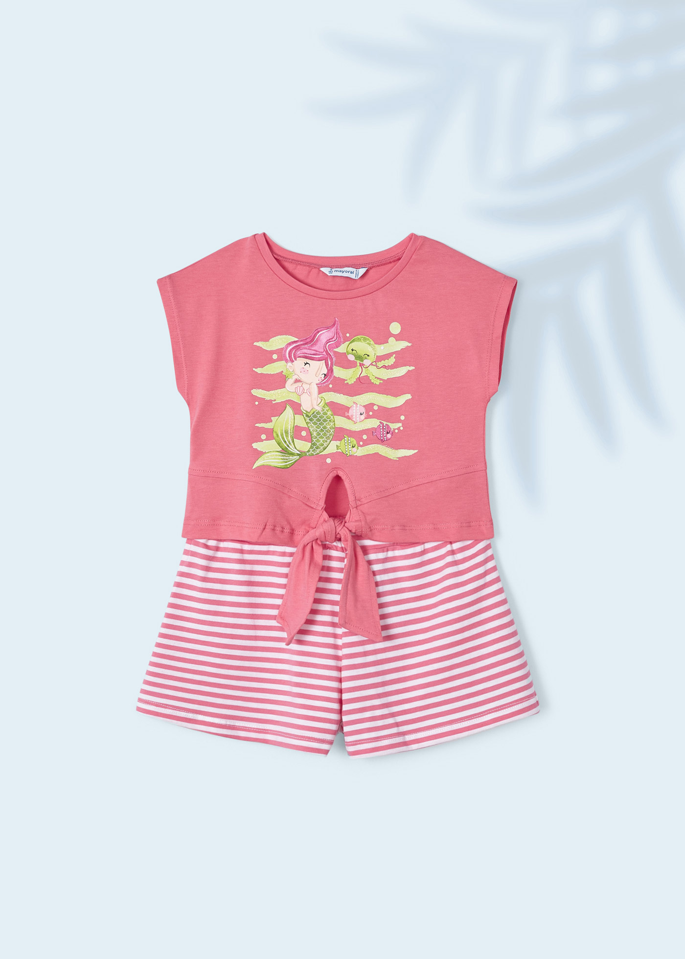 Conjunto de duas peças em algodão sustentável para meninas
