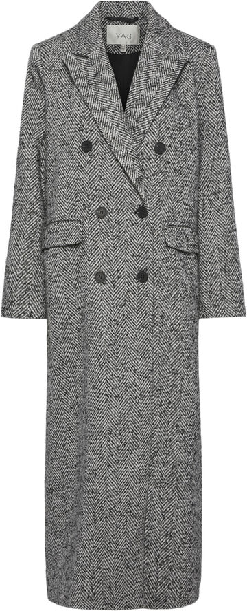 YAS YASPETRO LONG COAT S. Sort