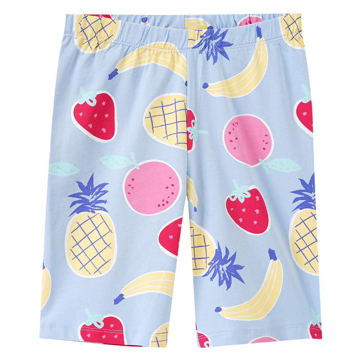 Famy 3 Mädchen Radler mit bunten Motiven hellgelb / rot / hellblau