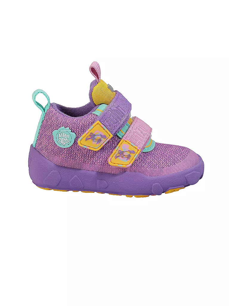 AFFENZAHN Kinder Barfußschuhe - Übergangsschuhe KNIT HAPPY Tukan lila