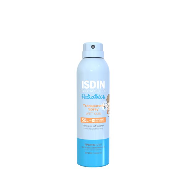 Protetor Solar Isdin Wet Skin Pediatrics Transparent Spray SPF50  250ml