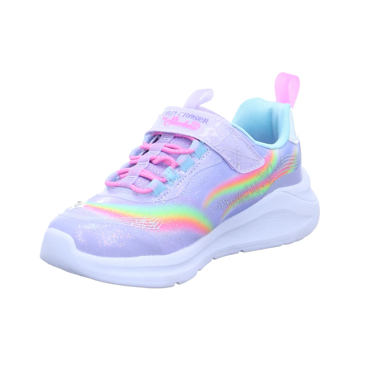 SKECHERS Kleinkinder-Halbschuh Klett Flieder Synthetik  Sneaker