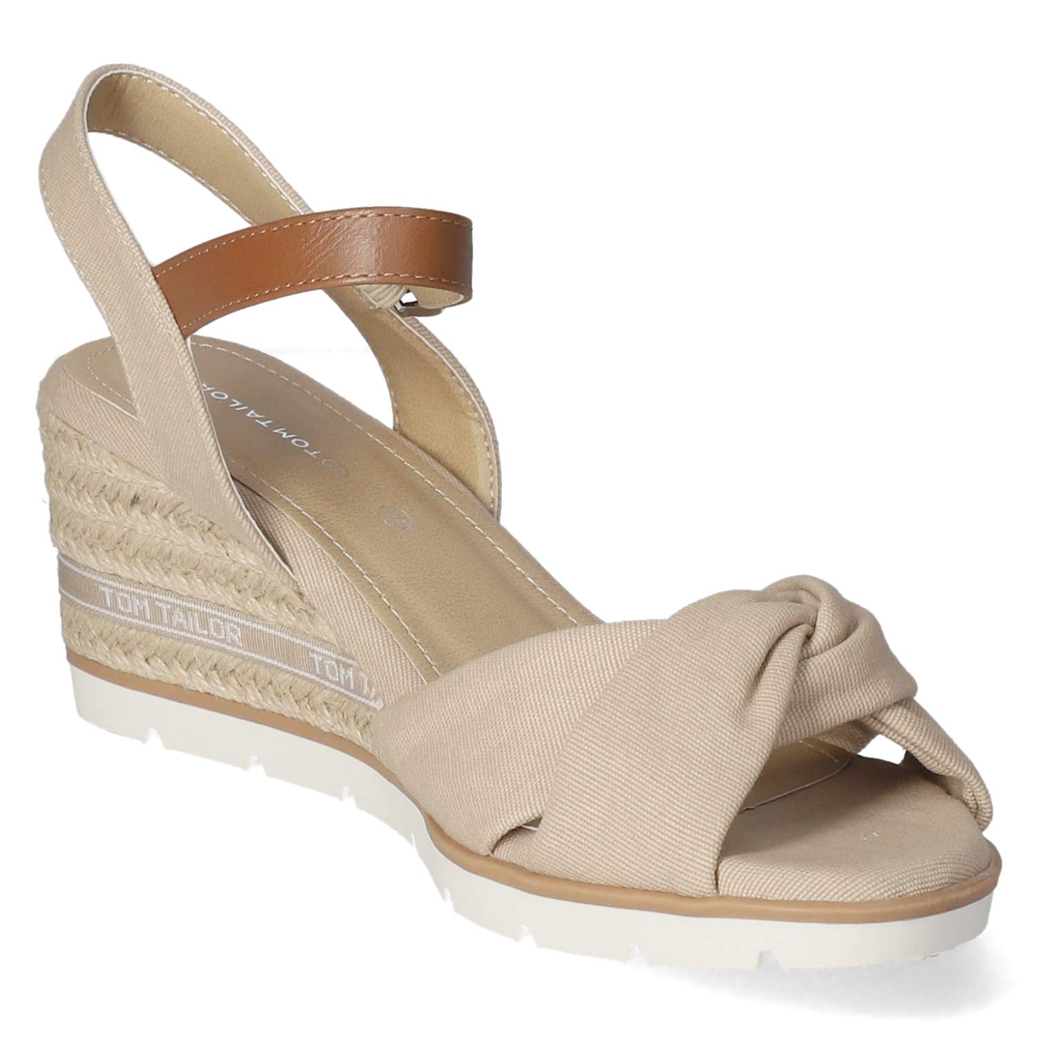 Tom Tailor Keilsandaletten - sand