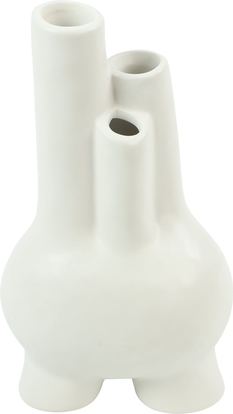 Countryfield vaas Piper wit 11,5 x 8,1 x 20 cm