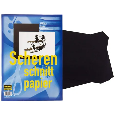 Idena Blatt Scherenschnittpapier DIN A4, 75 Blatt