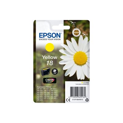 Epson 18 Pâquerette - jaune - cartouche d'encre originale